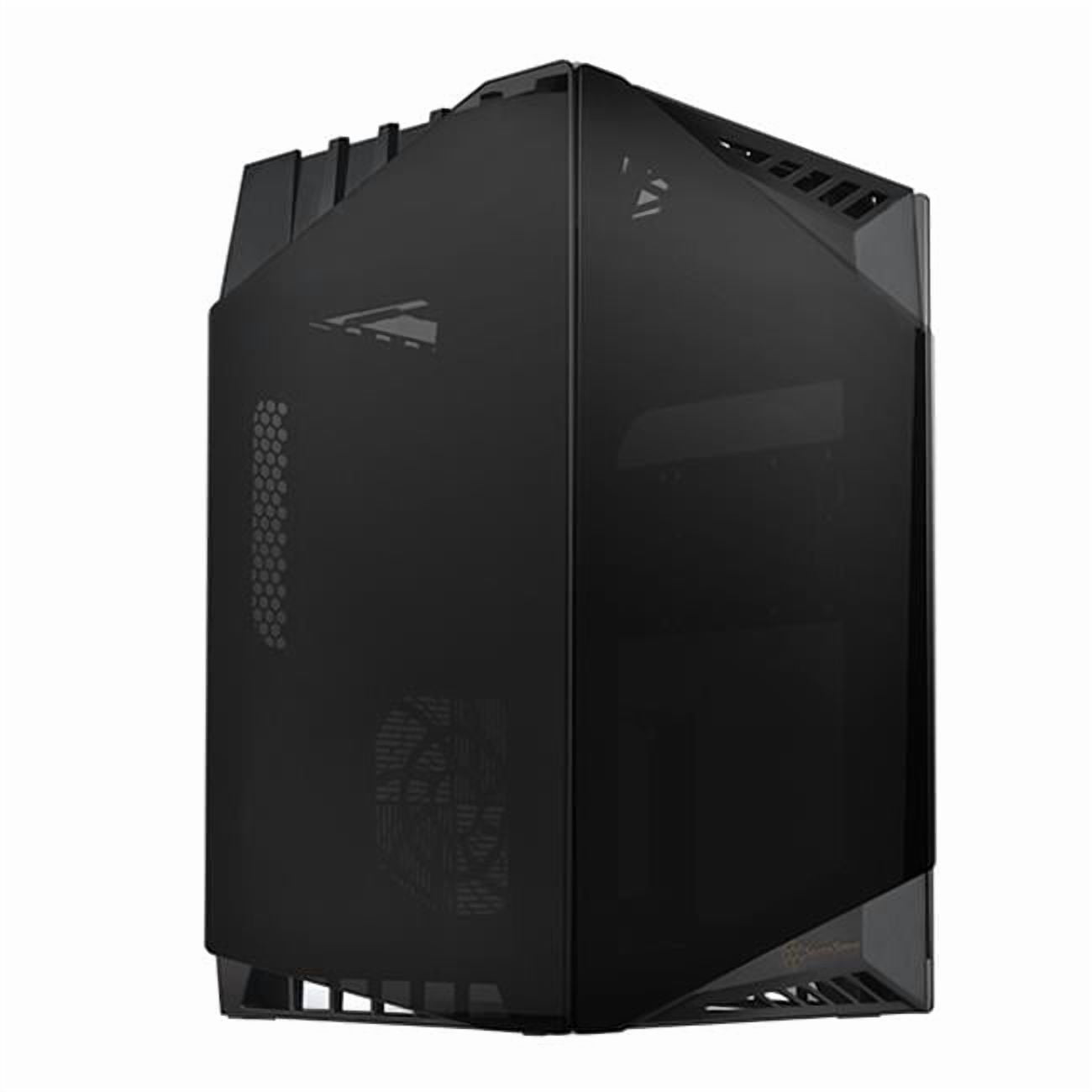 SilverStone Technologies LD03B Mini ATx Mini-Tower Tempered Glass Case, Black