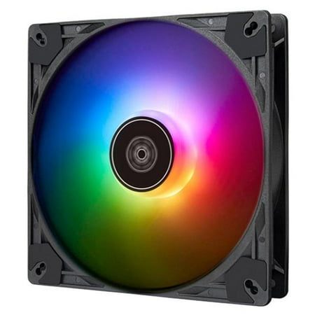 SilverStone Technology VS140B-ARGB 140 mm Vista 140 ARGB Performance Enhanced PWM ARGB Fan, Translucent & Black