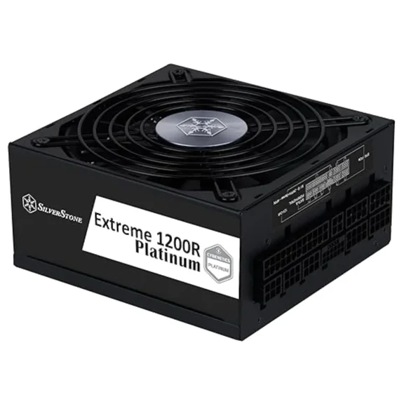 SilverStone Technologies EX1200R-PL Extreme 1200R Cybenetics Platinum 1200W PCIe 5 Fully Modular SFX-L Power Supply - Black