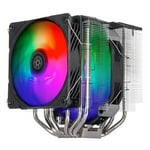 SilverStone Technology Hydrogon D140 ARGB Dual-Tower CPU Cooler, Now with LGA1700 & LGA1851 Support, SST-HYD140-ARGB