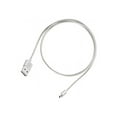 thumbnail image 1 of SilverStone Technology Micro USB Cable for Most Smartphones / LG / Samsung / Reversible USB-A / Reversible Micro USB-B / 1000MM - Silver - CPU01S, 1 of 6