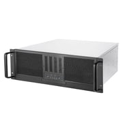 4U rackmount server chassis with 6x 5.25 drive bays, 4 x 3.5,2X2.5 in the bottom, 1 x 2.5support up to 9.5mm or 1xSlim ODD12.7mm, support CEB M/B, USB 3.1 Gen 1 Type A x2, 8025 PWM Fan x2