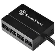 SilverStone Technology Silverstone 8-Port PWM Fan Hub/Splitter for 4-Pin & 3-Pin Fans in Black SST-CPF04-USA Newest Version