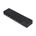 thumbnail image 1 of 36W 7 port USB Type-A 3.1 Gen 1 charging station and data transfer station for multiple device, support up to 2.4A, include multinational adapter socket, 1 of 8
