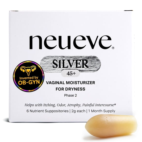 NeuEve Vaginal Moisturizer for Dryness, Odor, Ages 45–55, 6 Count, Invented by OBGYN