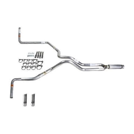 Silverado 88-95 dual exhaust 2.5 MA pipe Glass Pack muffler RW Tip Side Exit