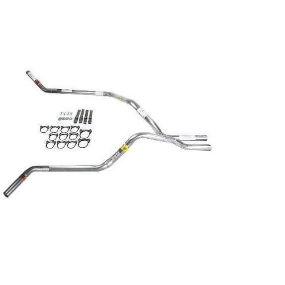 Silverado 96-99 dual exhaust 2.5 pipe No Muffler Corner exit