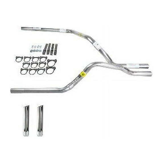 Silverado 96-99 dual exhaust 2.5 pipe No Muffler RW Tip