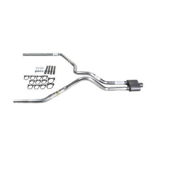 Silverado 99-06 dual exhaust 2.5 MA pipe 1 chamber muffler