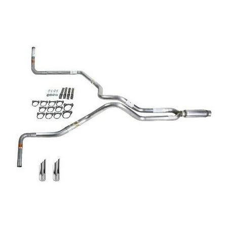Silverado 99-06 dual exhaust 2.5 MA pipe Glass Pack muffler SW Tip Side Exit