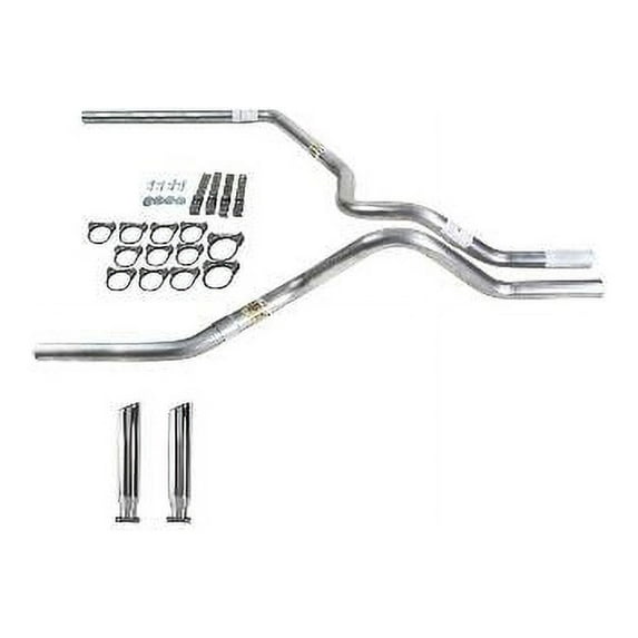Silverado 99-06 dual exhaust 2.5 MA pipe No Muffler RC Tip