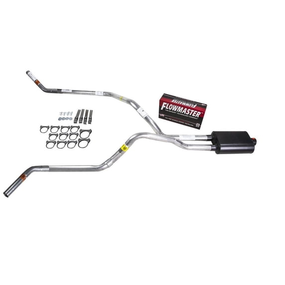 Silverado 99-06 dual exhaust 2.5 pipe Flowmaster Super 40 Side Exit
