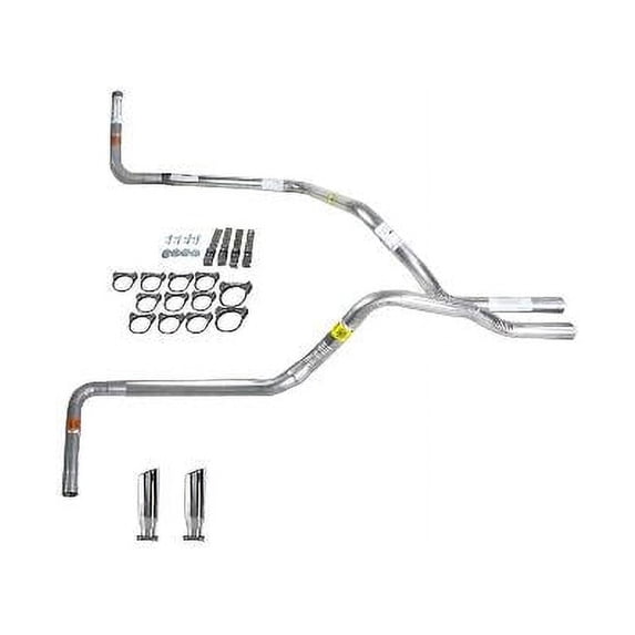 Silverado 99-06 dual exhaust 2.5 pipe No Muffler RC Tip Side Exit