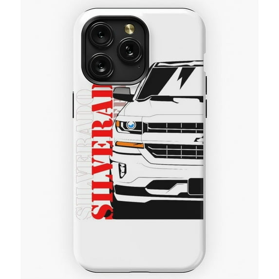 Silverado Chevy Pickup Truck Minimalist Fan Art A3966 Phone Case for iPhone 11 to 17 Pro Max