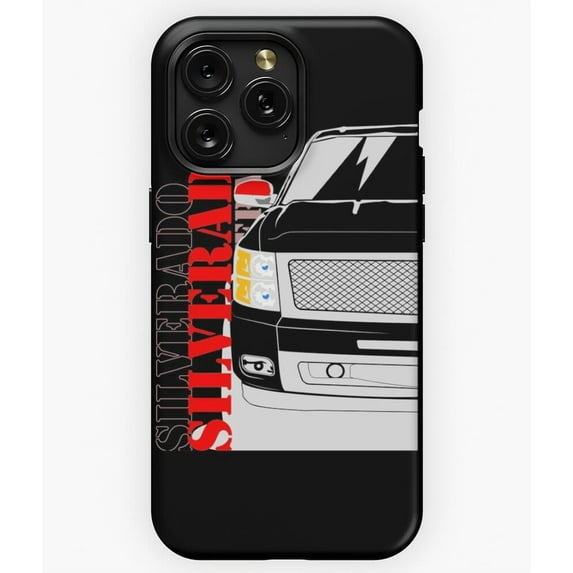 Silverado Pickup Truck Model Minimalist Graphic A3988 Phone Case for iPhone 11 to 17 Pro Max