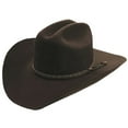 thumbnail image 1 of Silverado Unisex Men's Hazer Felt Cowboy Hat Chocolate Medium, 1 of 1