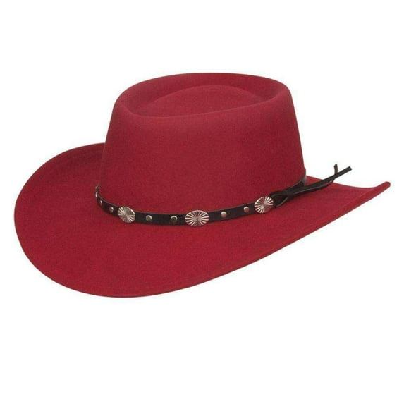 Silverado Women's Crushable Wool Gambler Hat Red