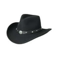thumbnail image 1 of Silverado Women's Santa Ana Crushable Felt Cowboy Hat Black, 1 of 2