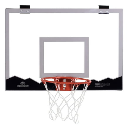 Silverback 18" Over the Door Mini Basketball Hoop Set with Shatterproof Backboard Perfect for Home or Office