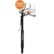 Silverback 54" In-ground Basketball Hoop with Tempered Glass Backboard, Pro-Style Breakaway Rim, and Backboard Pad