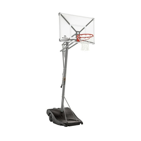 Silverback SBX 50" Backboard Portable Height-Adjustable Basketball Hoop Assembles in 90 Minutes
