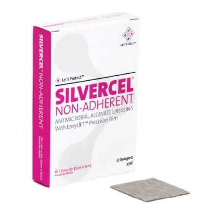 Silvercel Antimicrobial Alginate Dressing 2" X 2" Each (1 Each)
