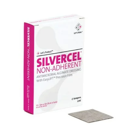 Silvercel Non-adherent Antimicrobial Alginate Dressing 2" X 2" Each (1 Each)