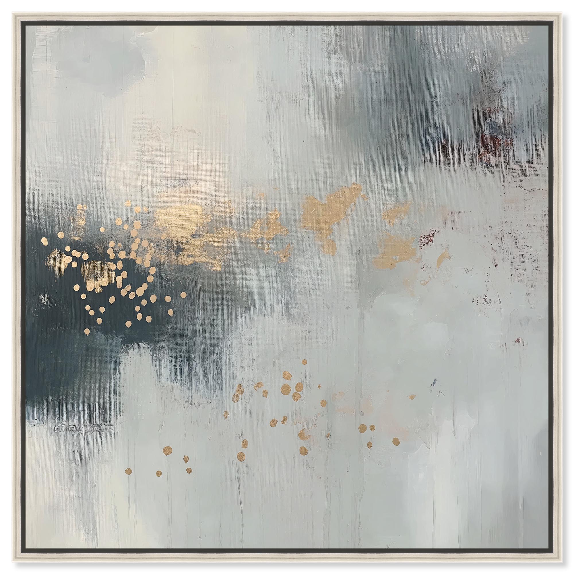Silvered Hues and Gold II Canvas Luxury Abstract Art by Art Remedy ...