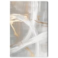 thumbnail image 1 of Silvered Spirals II Canvas Elegant Gold Abstract by Art Remedy, Gallery Wrapped, 36" x 54", 1 of 7