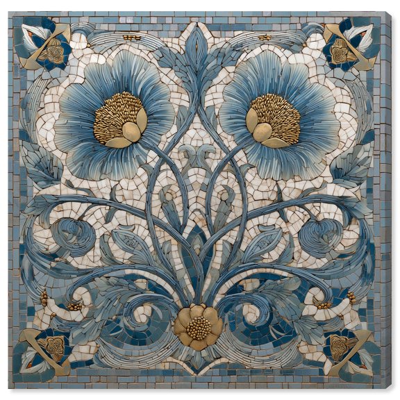 Silvered Stamen II Canvas Print Bathroom Wall Art by Art Remedy, Gallery Wrapped, 20 x 20