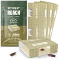 thumbnail image 1 of Roach Glue Traps – 20 Pack | Sticky Indoor Glue Traps with Natural Attractant | Traps Roaches and Other Insects | Adhesive Cockroach Motel, Bait Trap, Monitor, Killer and Detector for Pest Control, 1 of 13
