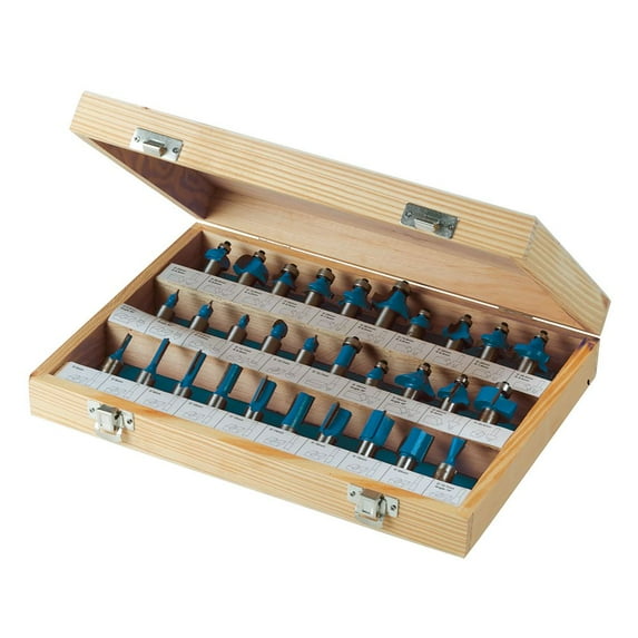 Silverline - 1/2" TCT Router Bit Set 30pce - 1/2"