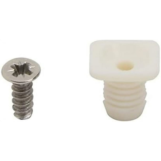 Silverline 8Mm Plastic Hinge Dowel Inserts 50 Pcs With Screws