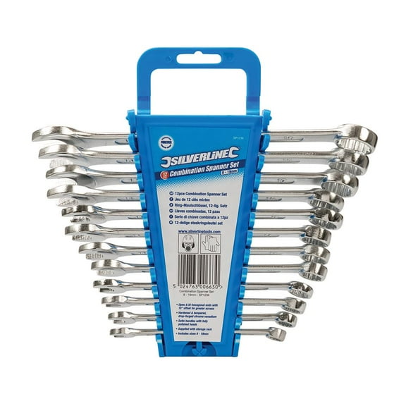 Silverline - Combination Spanner Set 12pce - 8 - 19mm