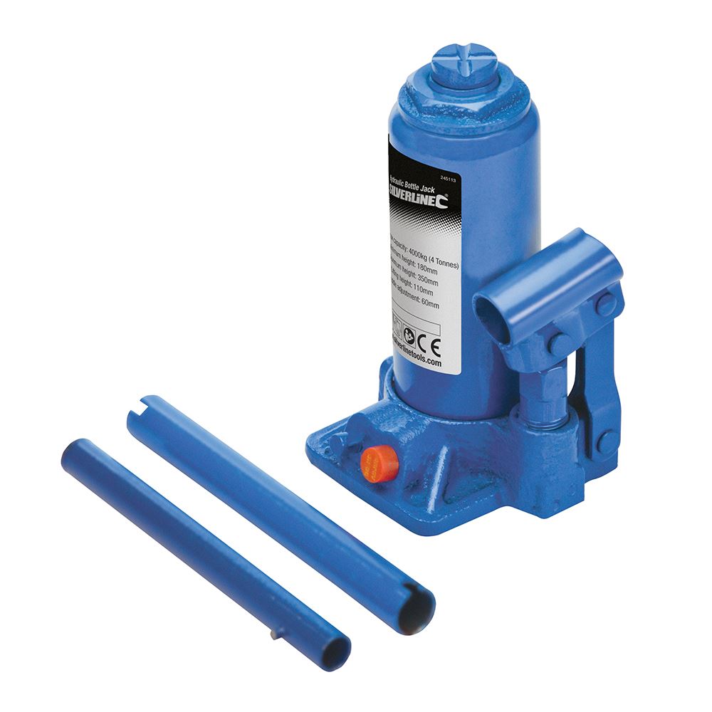 Silverline - Hydraulic Bottle Jack - 4 Tonne