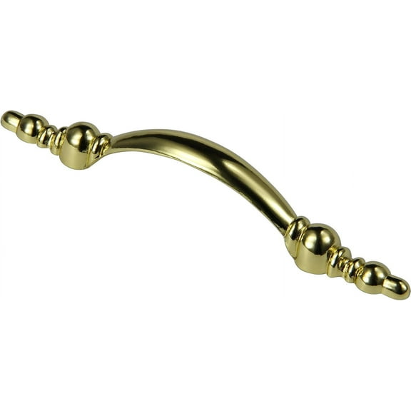 Silverline P2006 Cabinet Vanity Kitchen Bathroom Decor Hardware Pull Handle CC 3" Brass Plated (10)
