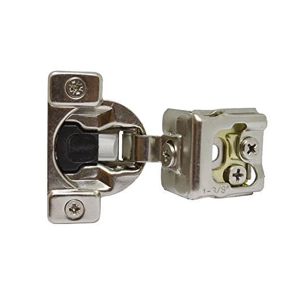Silverline SCH138 Soft Close Hinge, 3 Way Adjustable, 1-3/8" Overlay Face Frame, Nickel Plated 25 Pack