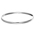 thumbnail image 1 of Silverly 4 mm Round Stackable 25 Solid Silver Bangle - Flat Curved Band Sterling Silver Bracelet for Women - Elegant Stackable Thin Silver Bangle - Classic Bracelets for Teenage Girls, 1 of 5