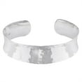 thumbnail image 1 of Silverly Hammered Sterling Silver Concave Bangle - Adjustable Silver Bangle - Flat Cuff Bracelet - Wide Silver Bangles for Women Solid 925 - Minimalist Sterling Silver Bracelet - Ladies Bracelets, 1 of 1