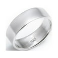 thumbnail image 1 of Silverly Minimalist 925 Sterling Silver Rings -6.8 mm Flat Wide Band Thumb Rings for Women and Men - Wedding Rings His and Hers - Classic Jewellery - Cute Promise Ring, 1 of 1