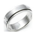 thumbnail image 1 of Silverly Sterling Silver Fidget Rings for Anxiety Women's and Men's - 6 mm Simple Flat Band Spinner Rings - Classic Wedding Ring - 925 Silver Anxiety Ring, 1 of 1