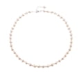thumbnail image 1 of Silverly Women's 925 Sterling Silver 6-7mm Freshwater Cultured Pearl Bead Necklace, 40-43.5 cm, 1 of 4