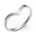 thumbnail image 1 of Silverly Women's 925 Sterling Silver Chevron Thin Band Ring, 1 of 1