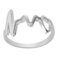 thumbnail image 1 of Silverly Women's 925 Sterling Silver Heart Pulse Heartbeat Love Promise Ring, 1 of 1