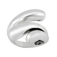 thumbnail image 1 of Silverly Women's 925 Sterling Silver Polished 3 Layered Overlapping Teardrop Drip Smooth Band Ring, 1 of 1