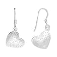 thumbnail image 1 of Silverly Women's 925 Sterling Silver Radiant Love Heart Dangle Earrings, 1 of 4