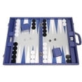 thumbnail image 1 of Silverman & Co. 19-inch Premium Backgammon Set - Large - Indigo Blue, 1 of 2