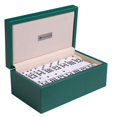 thumbnail image 1 of Silverman & Co. Double 9 Large White Domino Set - Green Case, 1 of 7