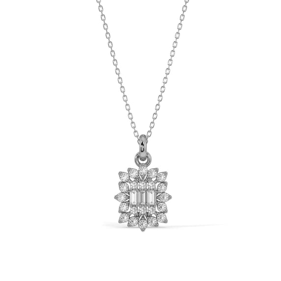 Silvermist Jewelry Buttercup Necklace 18K White Gold over 925 Sterling Silver | Everyday Jewelry for Women, Birthday Gift for Her