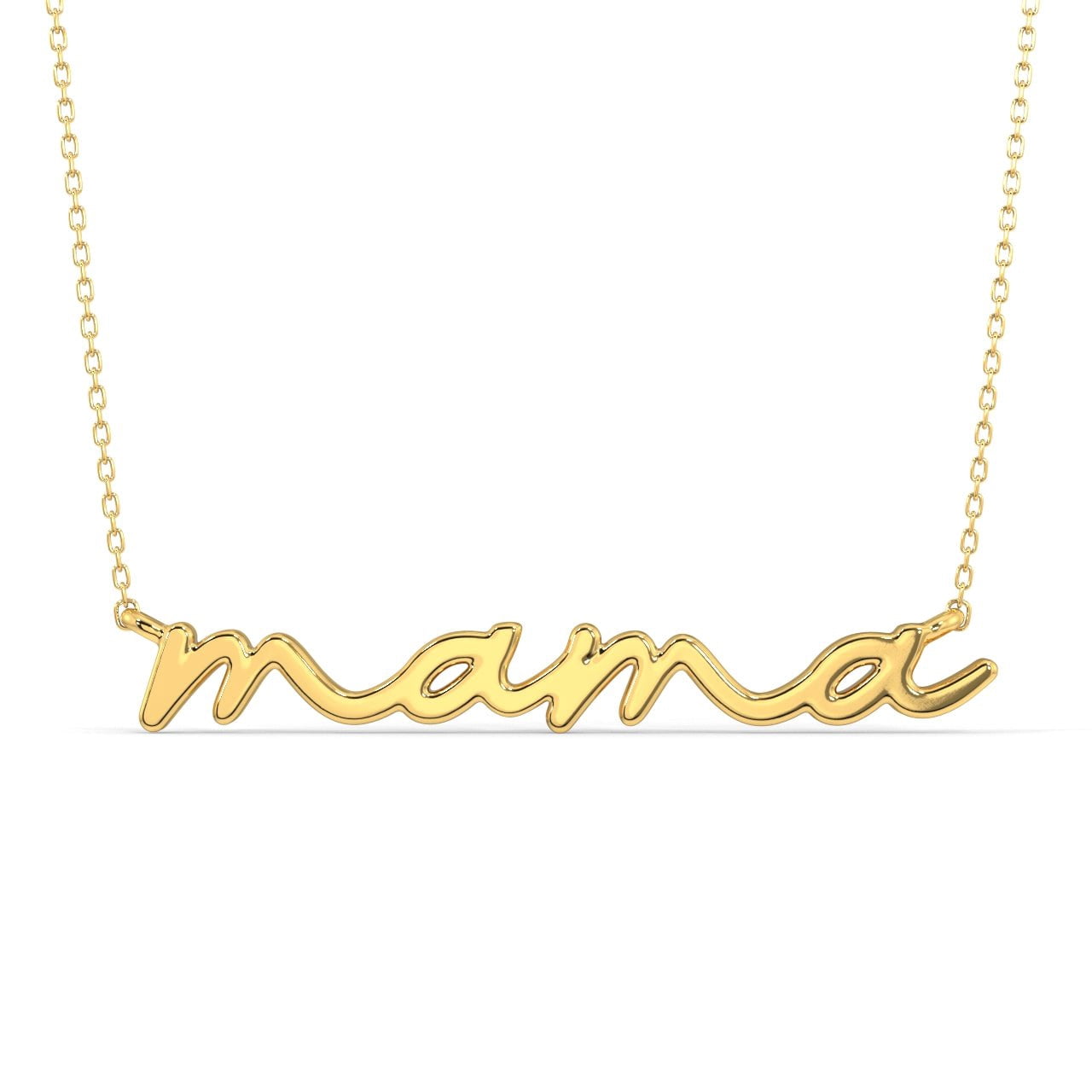 Mama Necklace 18K Yellow Gold over 925 Sterling Silver | Everyday Jewelry for Women, Birthday Gift for Her